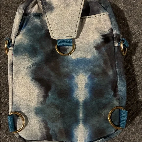 Kedzie Aura Collection RoundTrip Convertible Tie-Dye Sling Backpack - Picture 2 of 3